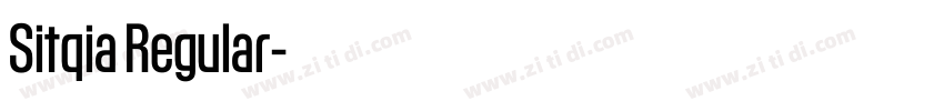 Sitqia Regular字体转换